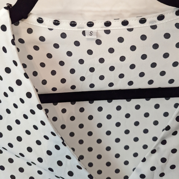 Polka Dot Shirt Dress - Picture 2 of 3